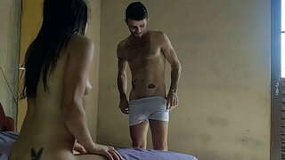 Novinha Lalla Potira dando gostoso پیرا Betosmoke ای بڑی Bambu